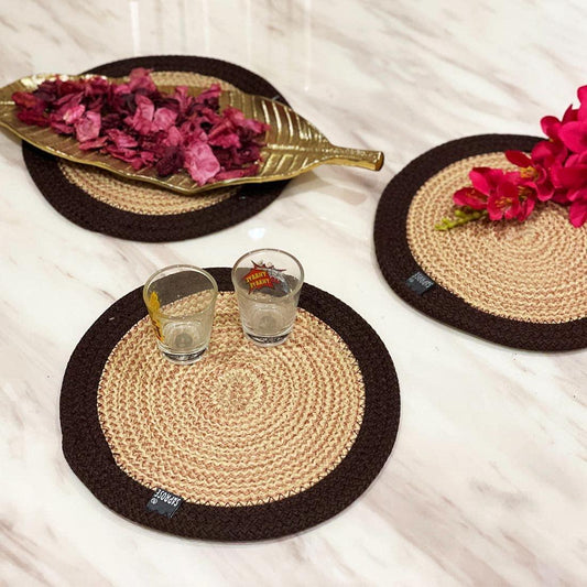 Enera Craft Brown Color 23cm Trivet Set - enera