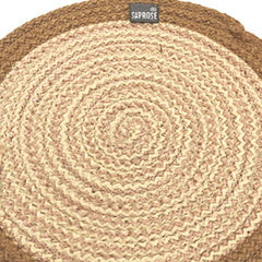 Saprose Crafted Round Dining & Side Table Mat – 23cm, Pack of 3 - enera