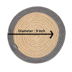 Enera Craft Grey Color 23cm Trivet Set - enera