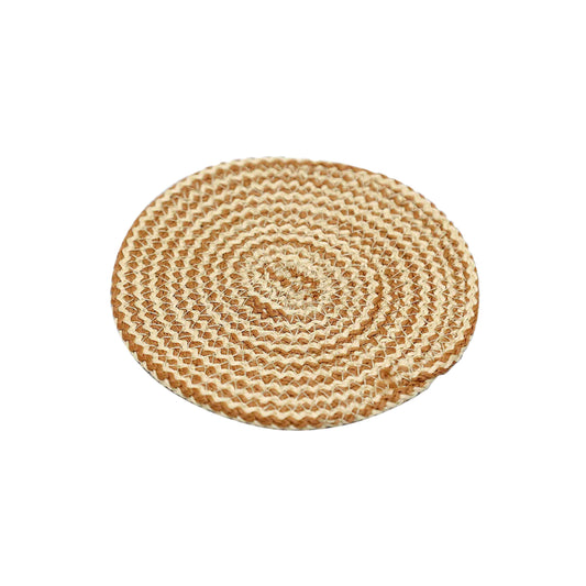 Enera Craft Beige Color 12cm Round Coaster (6 pcs set) - enera