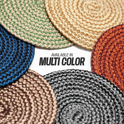 Enera Craft Beige Color 12cm Round Coaster (6 pcs set)