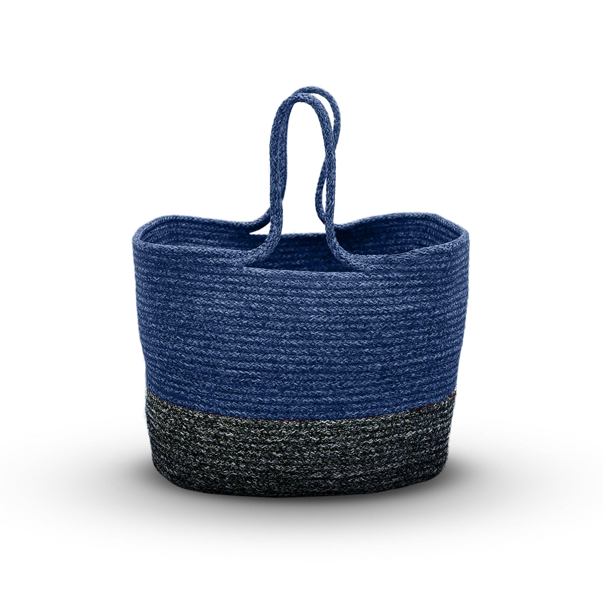 Saprose Ink Blue Color Rectangle Tiffin Basket - enera