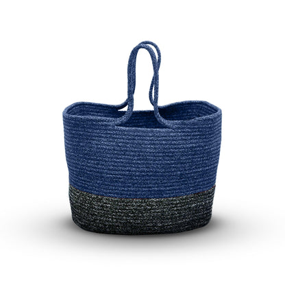 Saprose Ink Blue Color Rectangle Tiffin Basket - enera