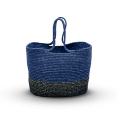 Enera Ink Blue Color Rectangle Tiffin Basket - enera