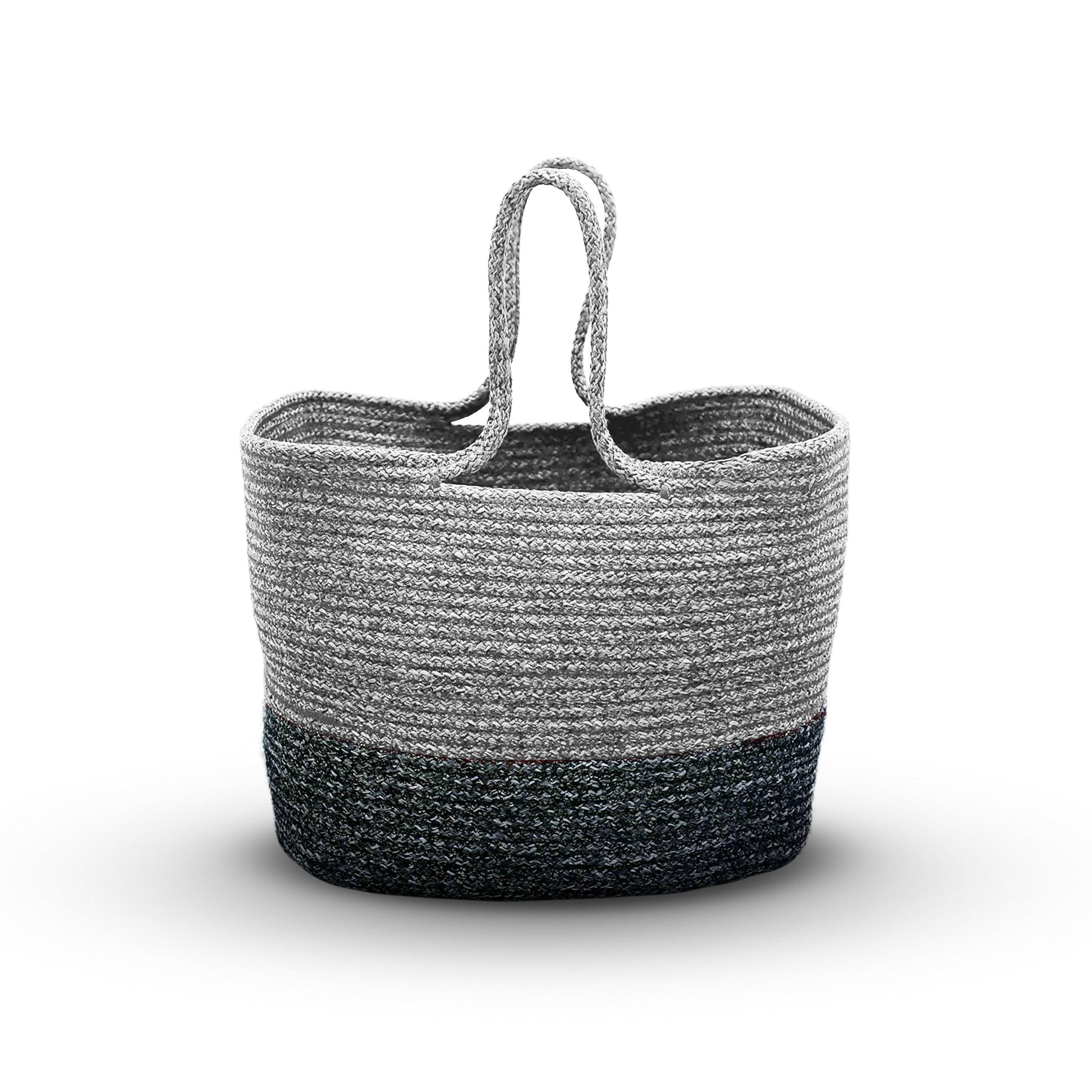 Saprose Grey Color Rectangle Tiffin Basket