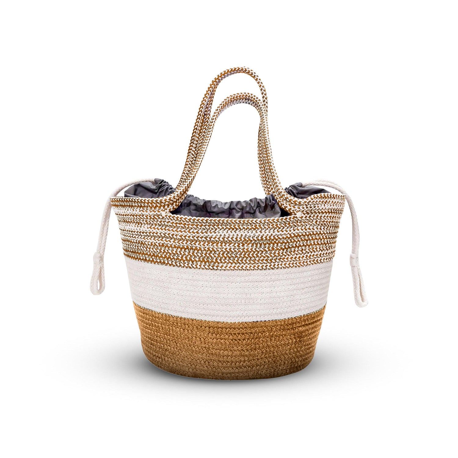 Saprose Braided Storage Basket | Large Multipurpose Home Organizer - enera