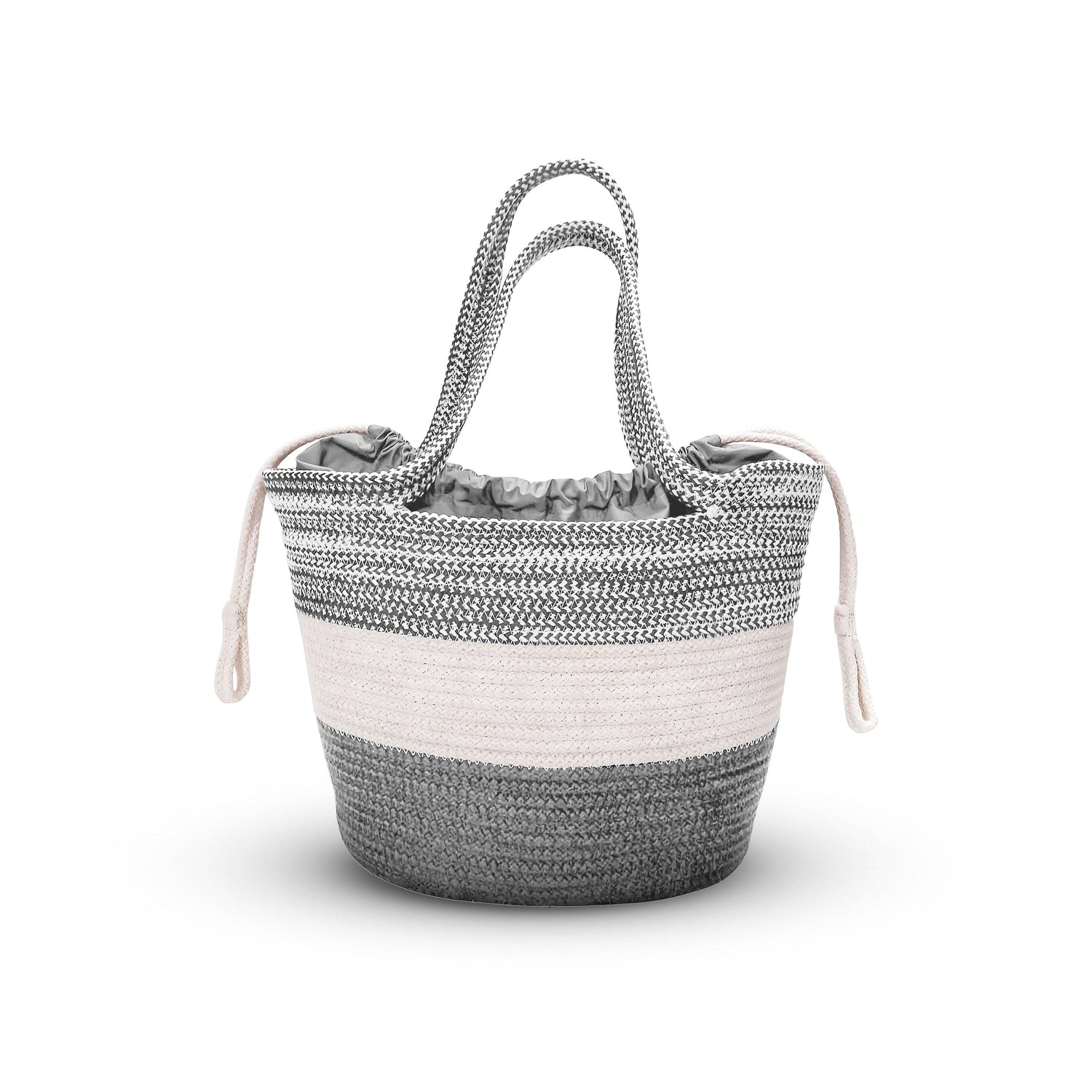Saprose Braided Storage Basket | Large Multipurpose Home Organizer - enera