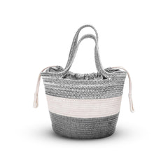 Enera Grey Color Tote Basket - enera