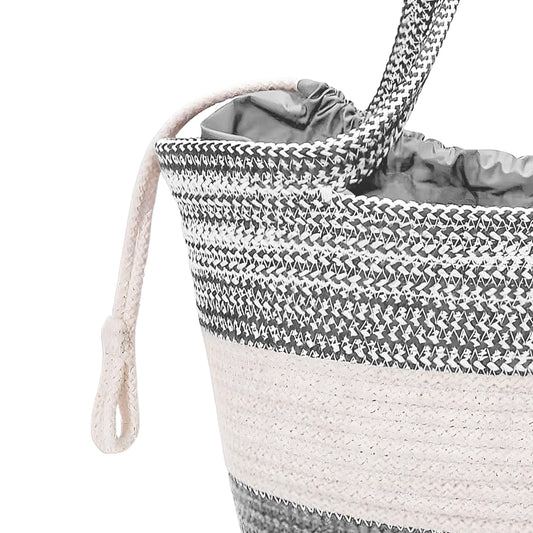 Saprose Grey Color Tote Basket - enera