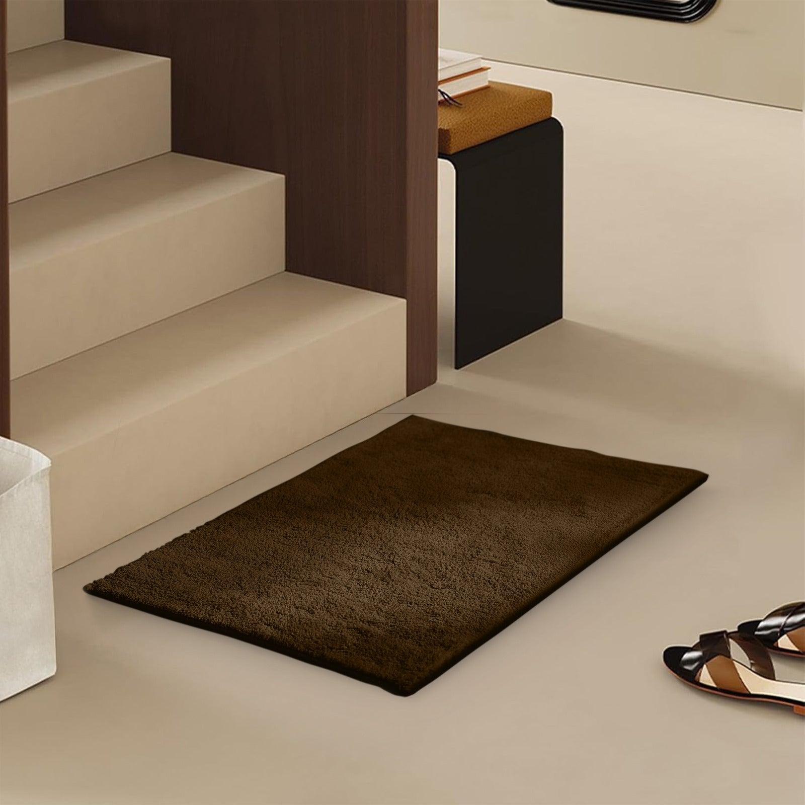 Enera Stello Collection Chocolate Color 33x48cm Mini Bath Mat - enera