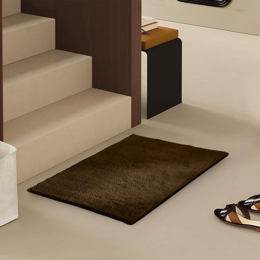 Enera Stello Collection Chocolate Color 33x48cm Mini Bath Mat - enera