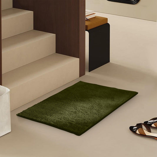 Enera Stello Collection Moss Green Color 33x48cm Mini Bath Mat - enera