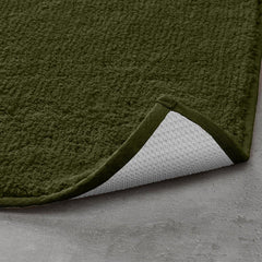 Enera Stello Collection Moss Green Color 33x48cm Mini Bath Mat - enera