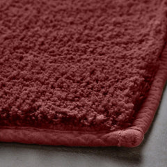 Enera Stello Collection Ruby Maroon Color 33x48cm Mini Bath Mat - enera