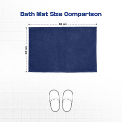 Enera Stello Collection Insignia Blue Color 33x48cm Mini Bath Mat - enera