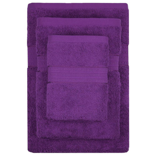 Enera Carnival Collection Royal Purple Color 4 Pcs Bath Towel - enera