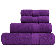 Enera Carnival Collection Royal Purple Color 4 Pcs Bath Towel - enera