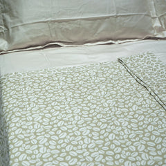 Enera Prism Collection Petal Light Green Color Printed Double Bed Dohar - enera