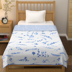 enera Printed Dohar 100% Pure Cotton, Summer Blanket for AC Rooms