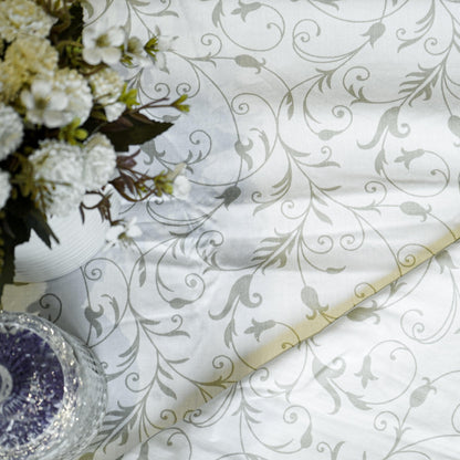 Enera Prism Collection Botanic Green Color Printed Single Bed Dohar