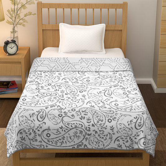 enera Printed Dohar 100% Pure Cotton, Summer Blanket for AC Rooms - Set of 2 - enera