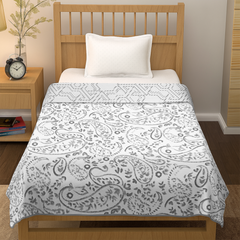 enera Printed Dohar 100% Pure Cotton, Summer Blanket for AC Rooms - Set of 2 - enera
