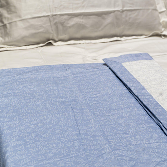Enera Prism Collection Snow Water Blue Color Printed Single Bed Dohar