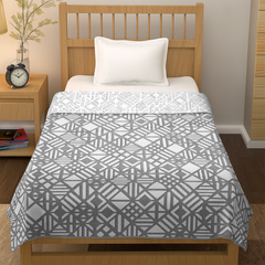 enera Printed Dohar 100% Pure Cotton, Summer Blanket for AC Rooms - Set of 2 - enera