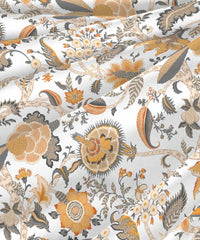 Enera Classic Collection Fiona Orange Color King Size Bedsheet Set - enera
