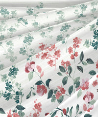 Enera Classic Collection Florence Teal Color King Size Bedsheet Set - enera