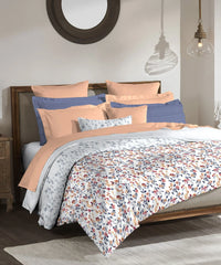 Enera Classic Collection Florence Lavender Color King Size Bedsheet Set - enera