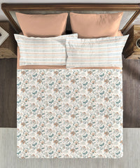 Enera Classic Collection Anther Terracota Color King Size Bedsheet Set - enera