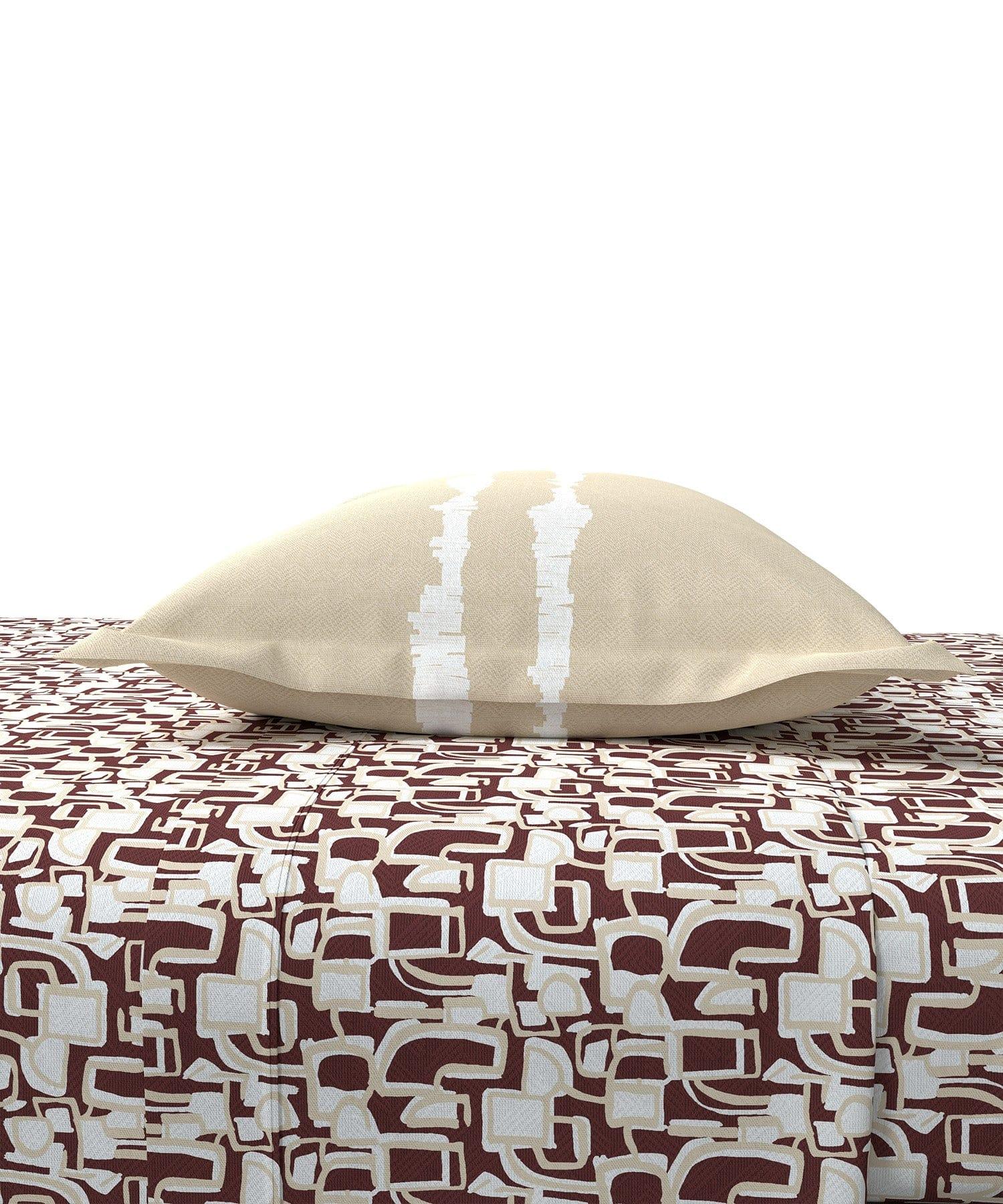 Enera Everyday Collection Red Color King Size Bedsheet Set - enera
