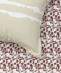 Enera Everyday Collection Red Color King Size Bedsheet Set - enera