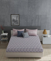 Enera Everyday Collection Marley Lavender Color King Size Bedsheet Set - enera