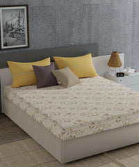 Enera Everyday Collection Yellow Color King Size Bedsheet Set - enera