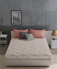 Enera Everyday Collection Peach Color King Size Bedsheet Set - enera