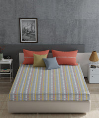 Enera Everyday Collection Grey Color King Size Bedsheet Set - enera