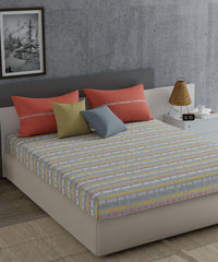Enera Everyday Collection Grey Color King Size Bedsheet Set - enera