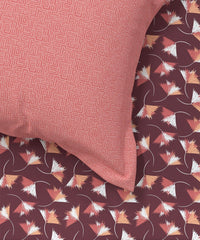 Enera Everyday Collection Mauve Color King Size Bedsheet Set - enera