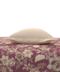 Enera Home Essential Collection Elaila Mauve Color King Size Bedsheet Set - enera