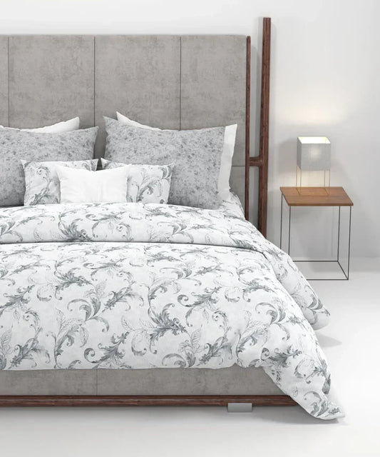 Enera Home Essential Collection Osiris Grey Color King Size Bedsheet Set - enera