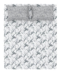 Enera Home Essential Collection Osiris Grey Color King Size Bedsheet Set - enera
