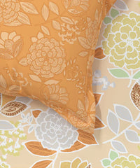 Enera Home Essential Collection Saher Orange Color King Size Bedsheet Set - enera