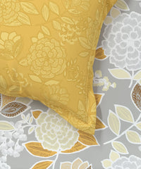 Enera Home Essential Collection Saher Yellow Color King Size Bedsheet Set - enera
