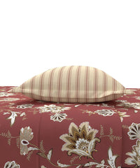 Enera Home Essential Collection Yasmin Red Color King Size Bedsheet Set - enera