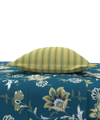 Enera Home Essential Collection Yasmin Teal Color King Size Bedsheet Set - enera