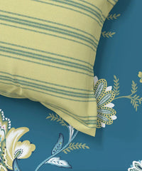Enera Home Essential Collection Yasmin Teal Color King Size Bedsheet Set - enera
