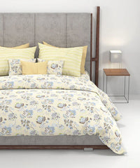 Enera Home Essential Collection Nayra Green Color King Size Bedsheet Set - enera