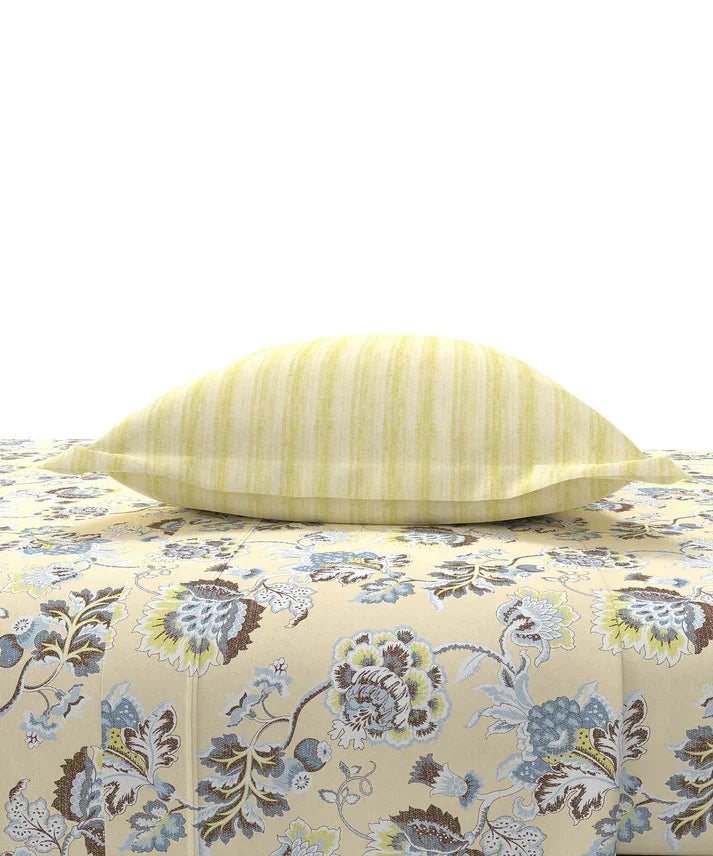 Enera Home Essential Collection Nayra Green Color King Size Bedsheet Set - enera